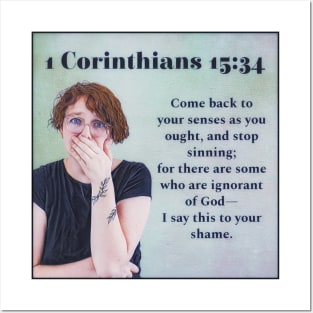 1 Corinthians 15:34 Posters and Art